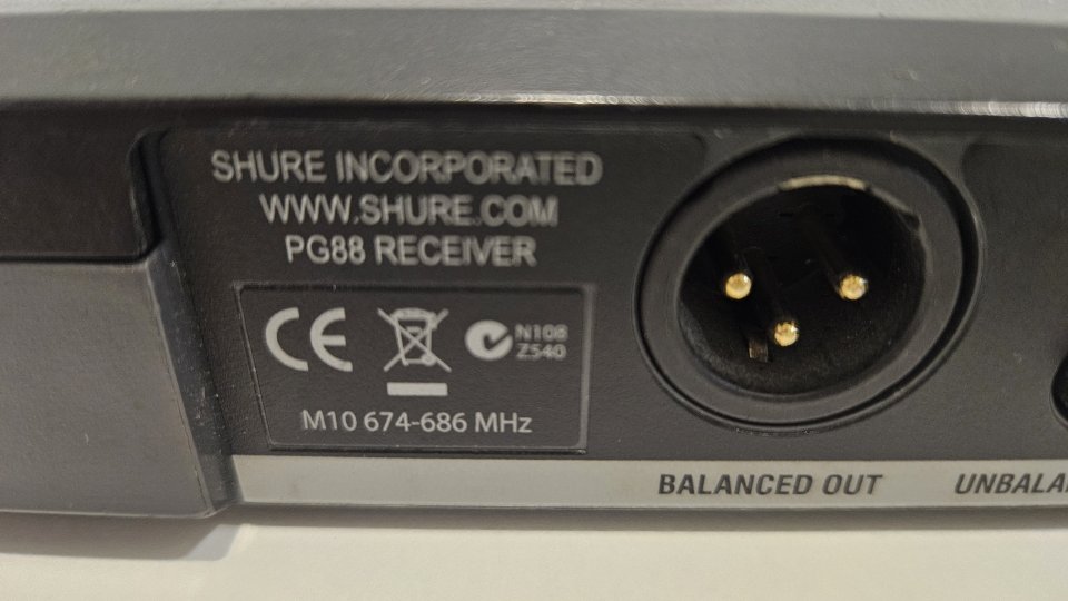 Sistema inalámbrico Shure PG88