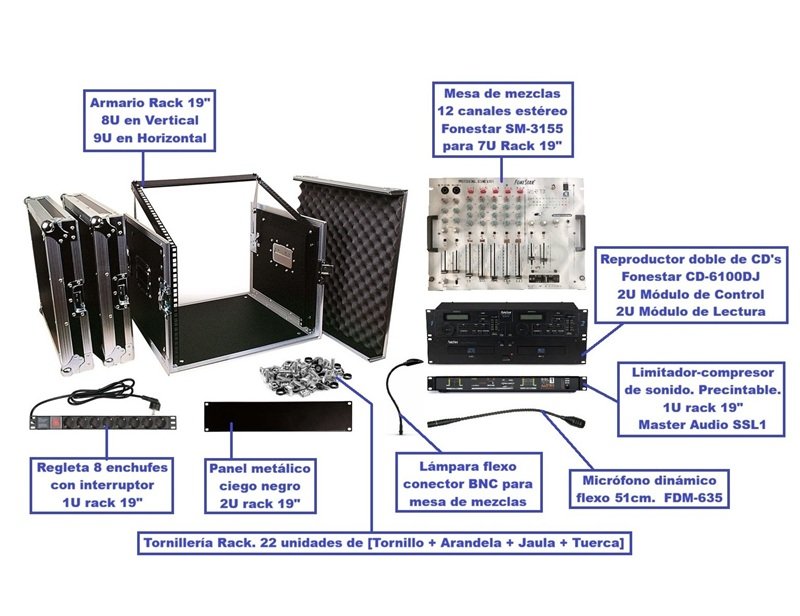Cabina de DJ completa para Discoteca, Pub, Bar, Teatro,... de segunda mano · Foto 3 de 9 · Cantabria · 970 €