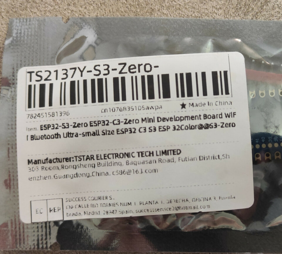 Vendo placa de desarrollo ESP32-C3-Zero Mini.