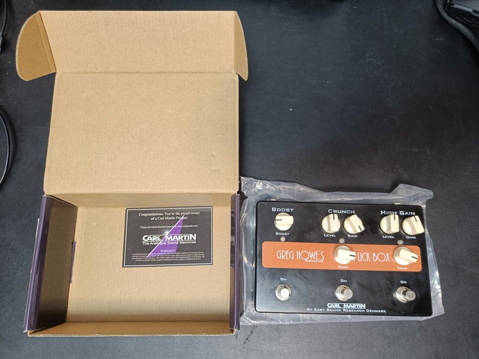 Pedal Carl Martin Lick Box Greg Howe signature de segunda mano · Foto 7 de 7 · Zaragoza · 169 €
