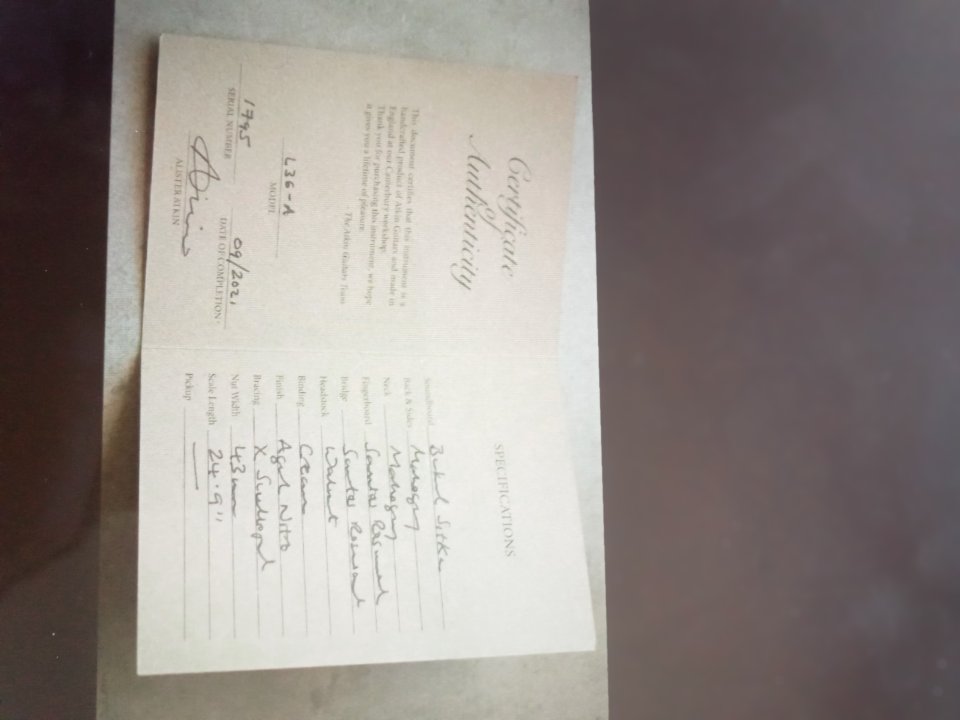 Guitarra acústica Atkin L36 A