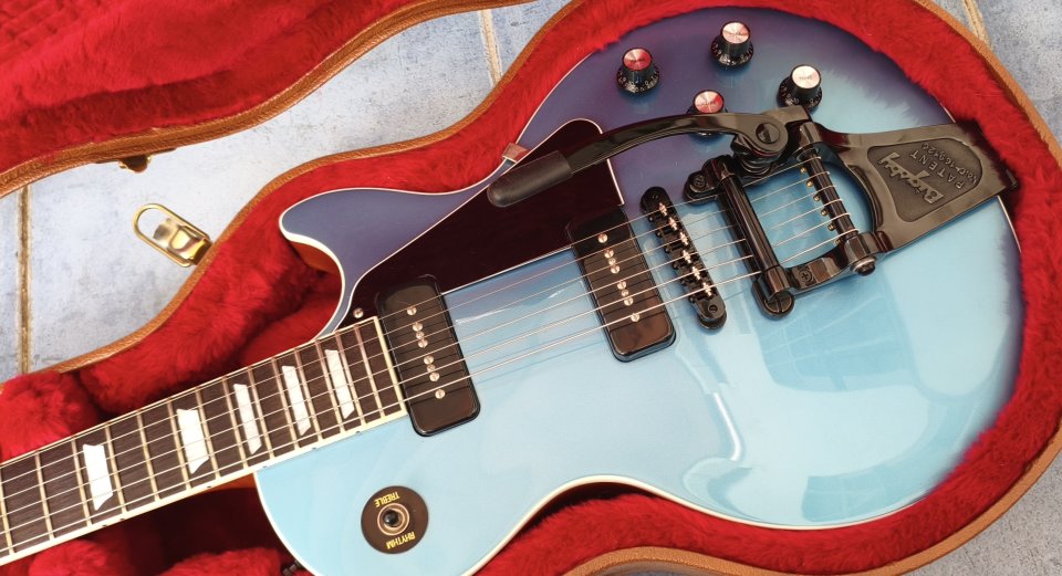 Gibson Les Paul Classic P90s - Pelham Blue - Mod Bigsby Metal Black - 2018 de segunda mano · Foto 1 de 10 · Sevilla · 3000 €
