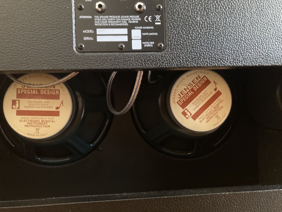 Pantalla PALMER 2x12" - Jensen C12N