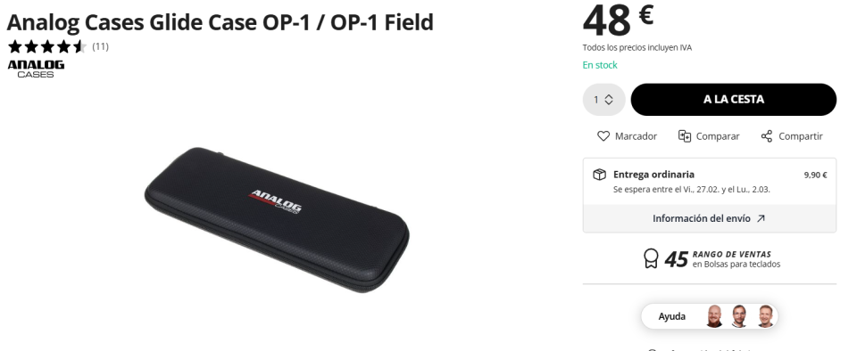 Teenage Engineering OP1 + Funda Analog Cases de segunda mano · Foto 2 de 2 · Pontevedra · 600 €