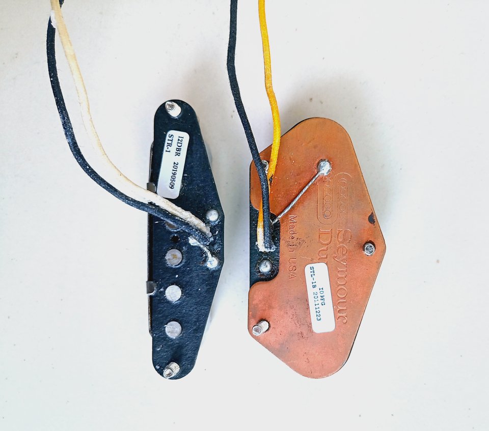 SET PASTILLAS TELECASTER Seymour Duncan STL-1B Broadcaster Set Nickel de segunda mano · Foto 2 de 2 · Madrid · 125 €