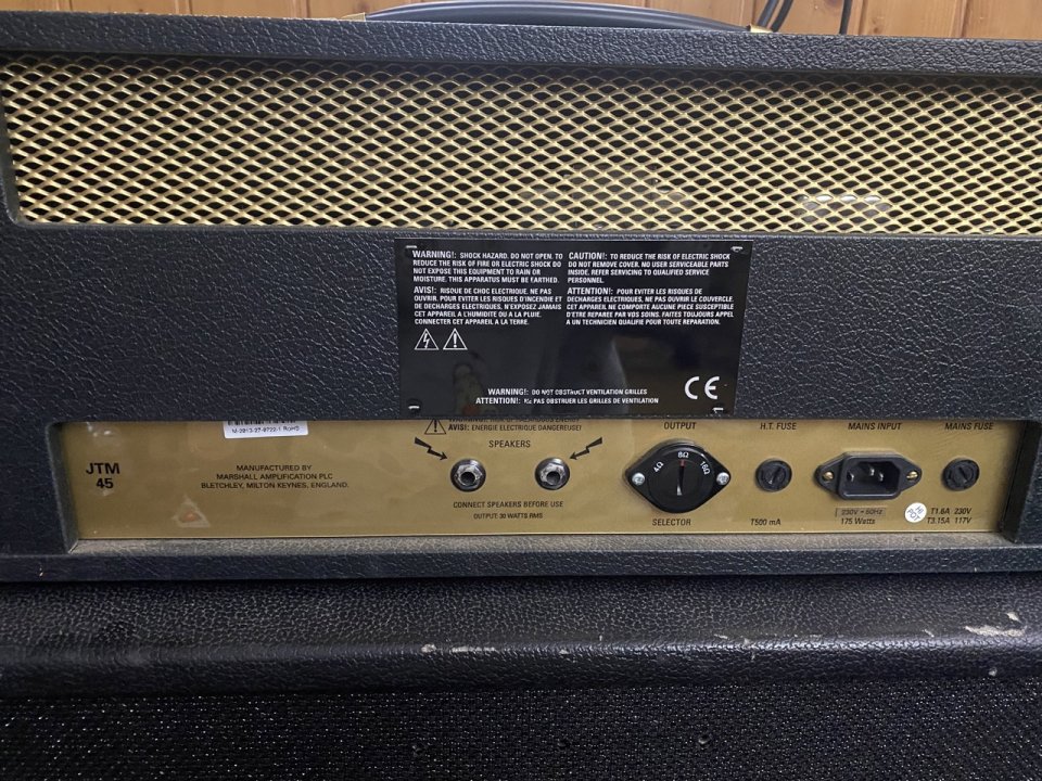 Cabezal Marshall JTM45 2245 MKII (Envío incluido) de segunda mano · Foto 4 de 5 · Asturias · 1000 €