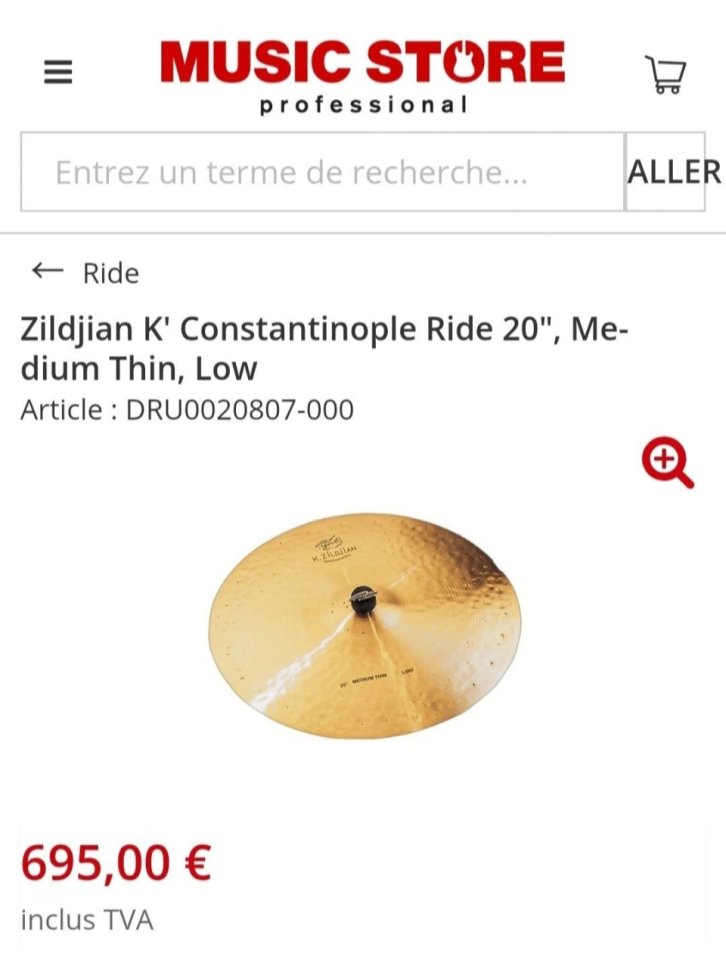 Zildjian K Constantinople 20 Medium Thin Low NUEVO 2026 Envío OK de segunda mano · Foto 3 de 6 · Gipuzkoa · 595 €