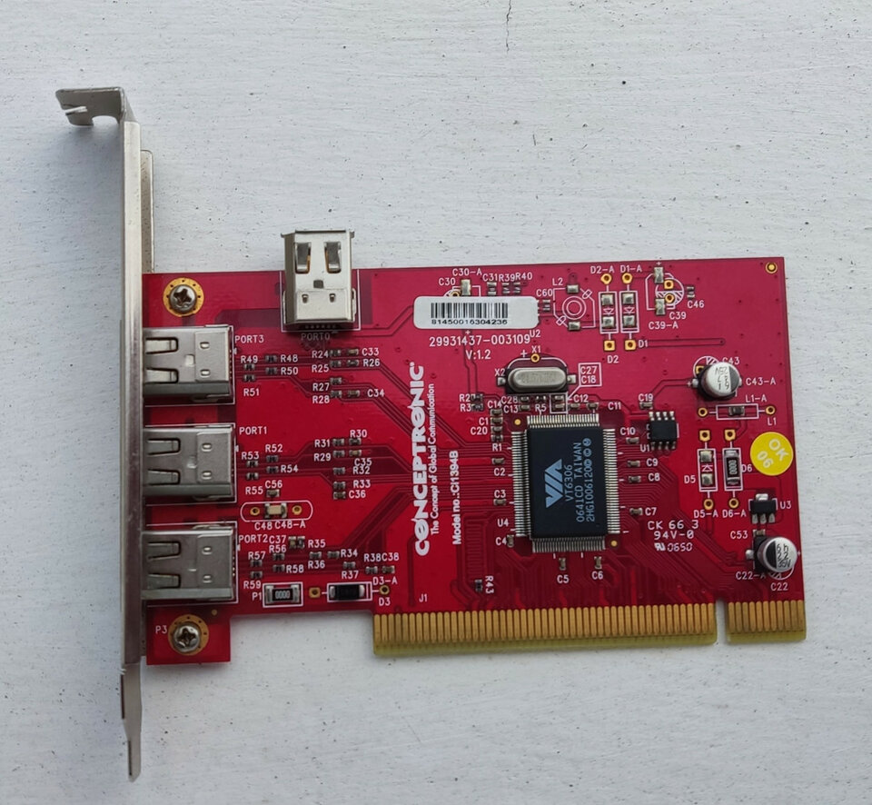 Tarjeta PCI Firewire