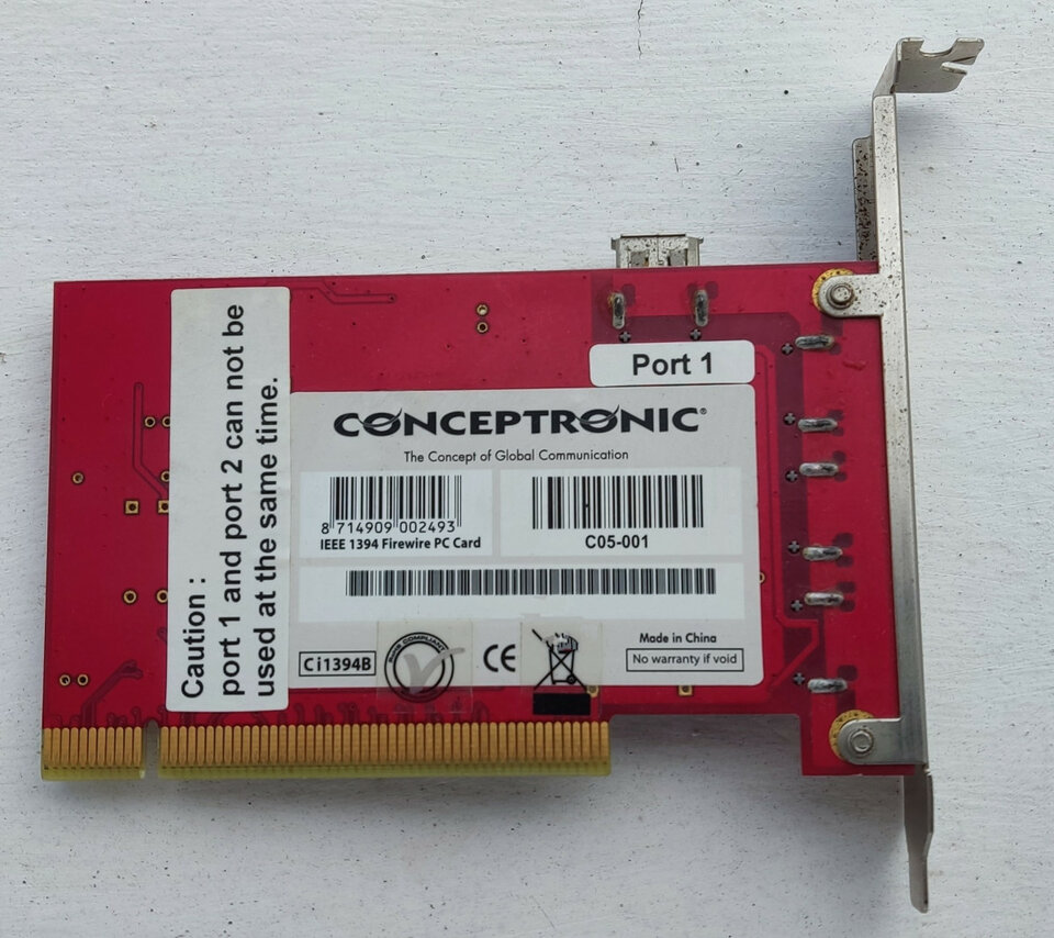 Tarjeta PCI Firewire