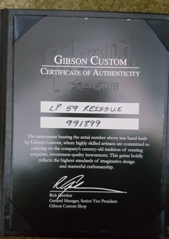 Gibson Les Paul Custom shop R9 50 Aniversario de segunda mano · Foto 10 de 10 · Madrid · 5000 €