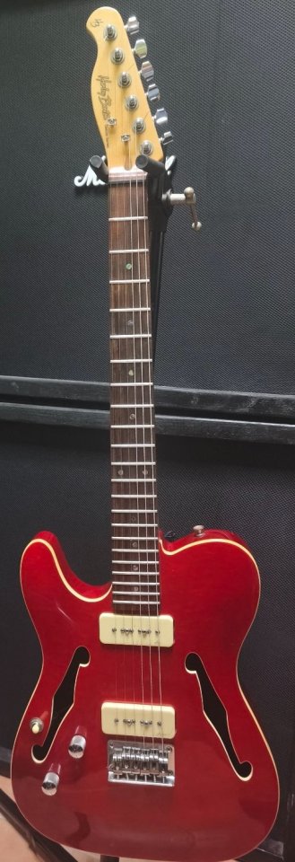 Guitarra zurda Harley Benton TE-90QM LH en color Trans Red. de segunda mano · Foto 2 de 10 · Alicante · 150 €