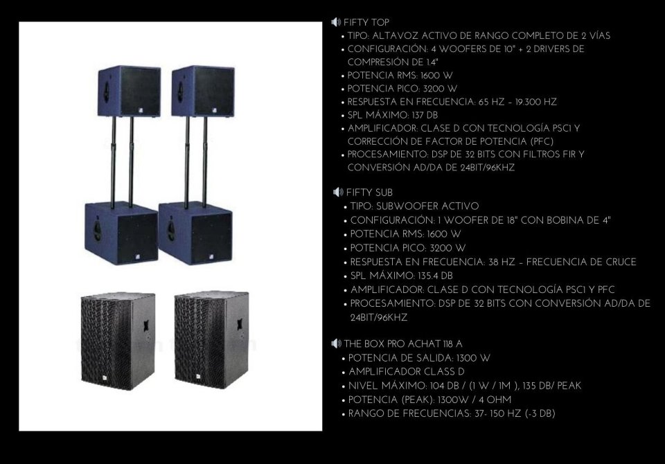 PA DB Technologies FIFTY LINE + 2 SUB the box pro Achat 118 A