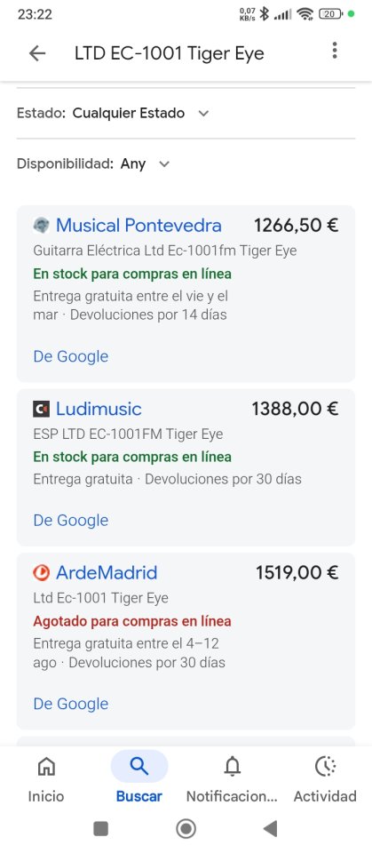 Ltd esp ec 1001 eye Tiger de segunda mano · Foto 2 de 10 · Bizkaia · 850 €