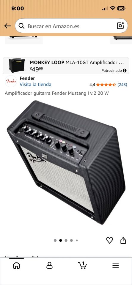 Fender Mustang 1 de segunda mano · Foto 1 de 4 · Madrid · 80 €