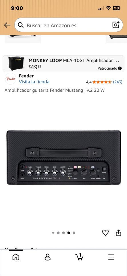 Fender Mustang 1 de segunda mano · Foto 2 de 4 · Madrid · 80 €