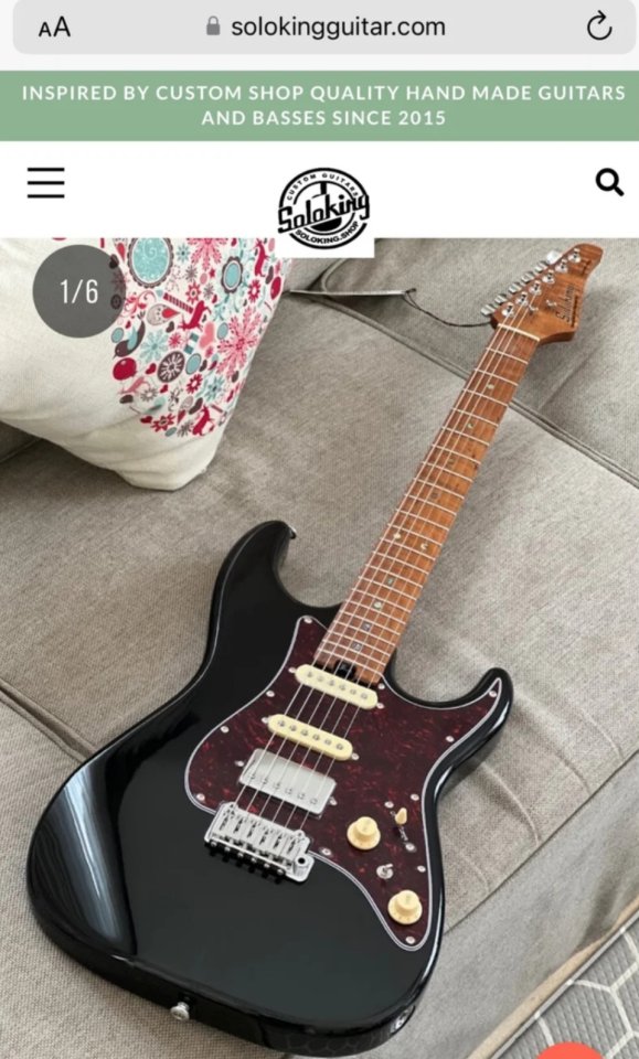 Soloking MS1 Custom Shop 2021 MEJORADA + Flight Case regalo de segunda mano · Foto 8 de 9 · Huelva · 875 €