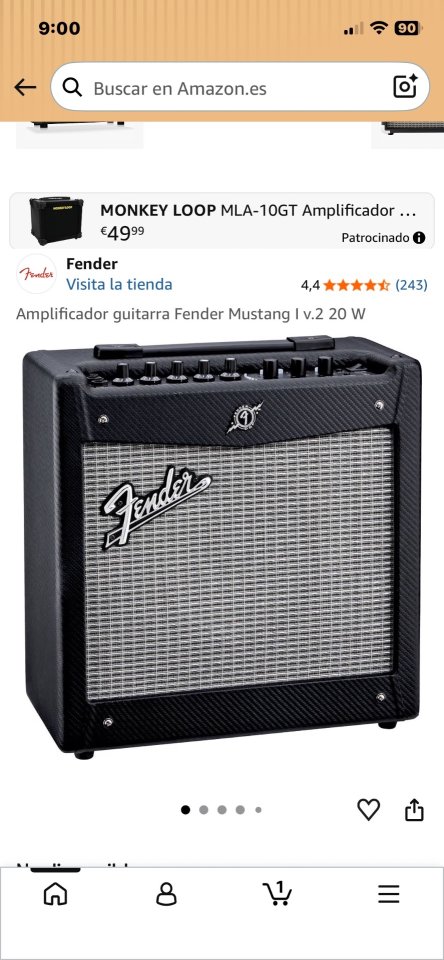 Fender Mustang 1 de segunda mano · Foto 3 de 4 · Madrid · 80 €