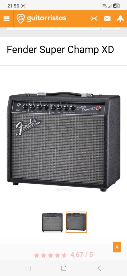 Fender superchamp XD de segunda mano · Foto 1 de 2 · Bizkaia · 300 €