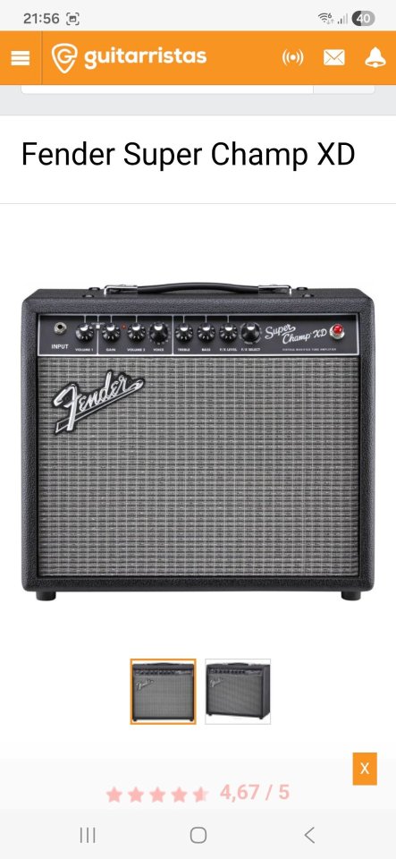 Fender superchamp XD de segunda mano · Foto 2 de 2 · Bizkaia · 300 €