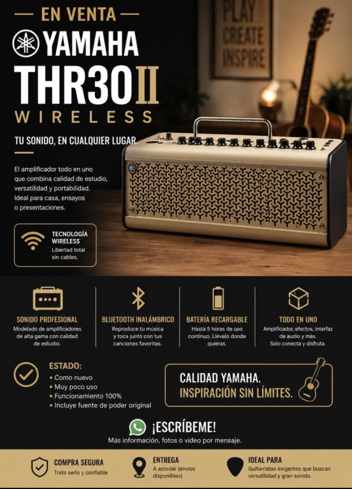 Yamaha THR30ii Wireles de segunda mano · Foto 3 de 3 · Gipuzkoa · 350 €