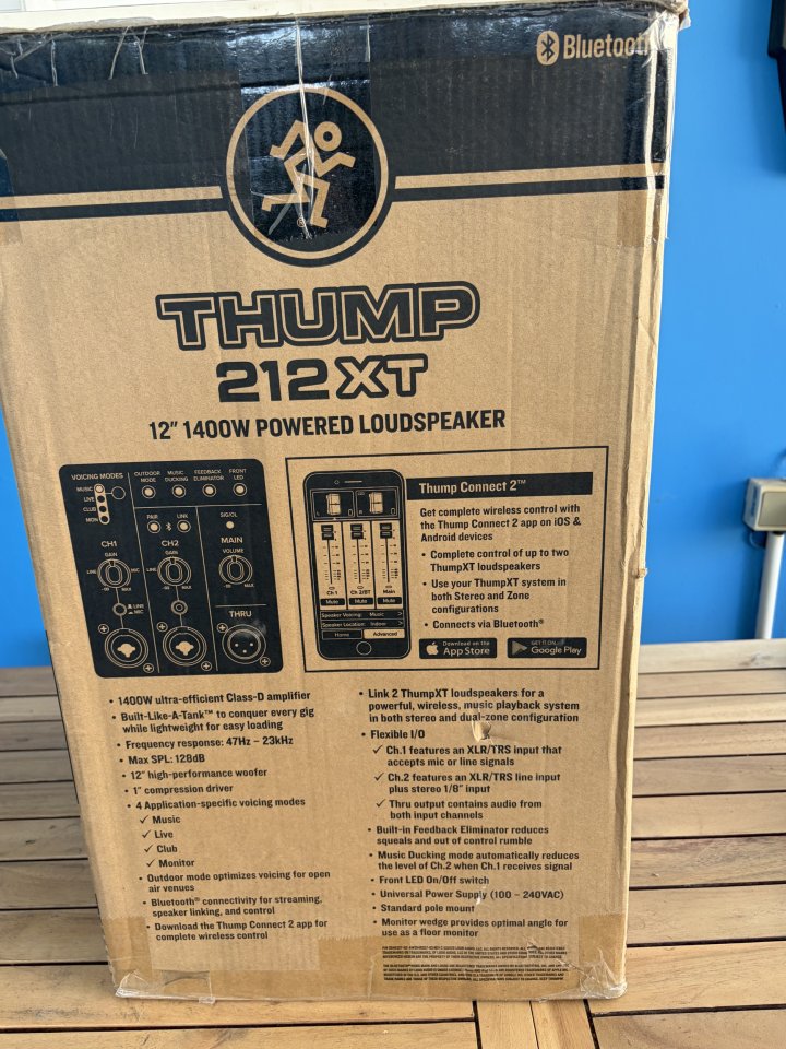 Altavoz Mackie Thump 212 XT - SIN ESTRENAR de segunda mano · Foto 9 de 9 · Valencia · 310 €
