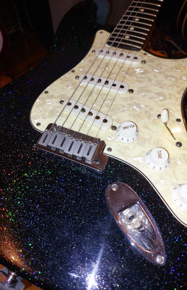 Fender Custom Shop Stratocaster 1993 Holoflake sparkle.