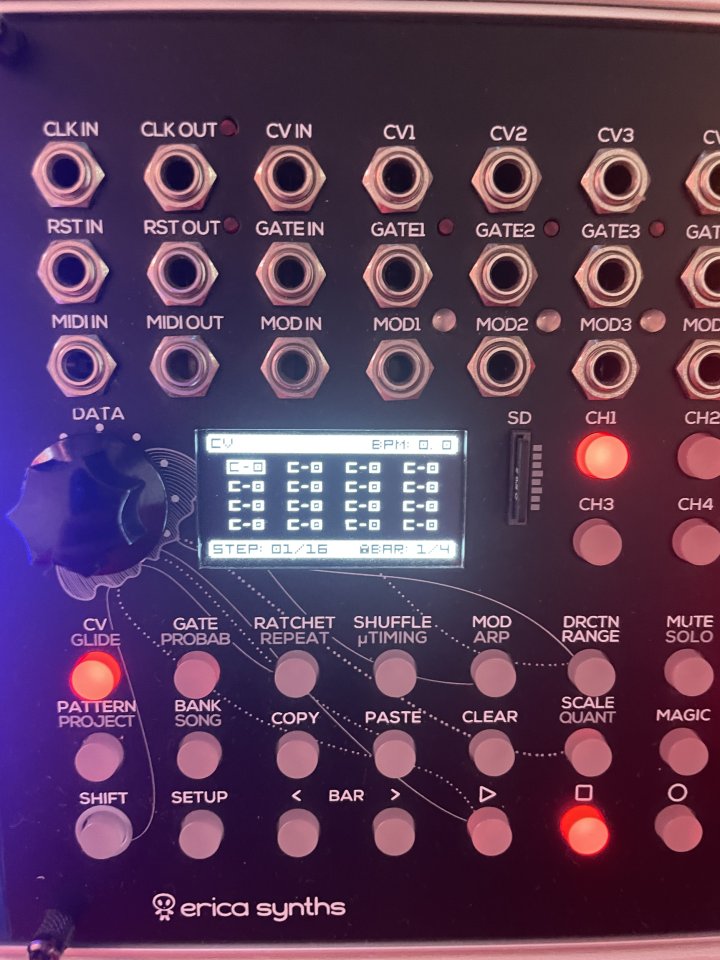 Erica synth Black Sequencer