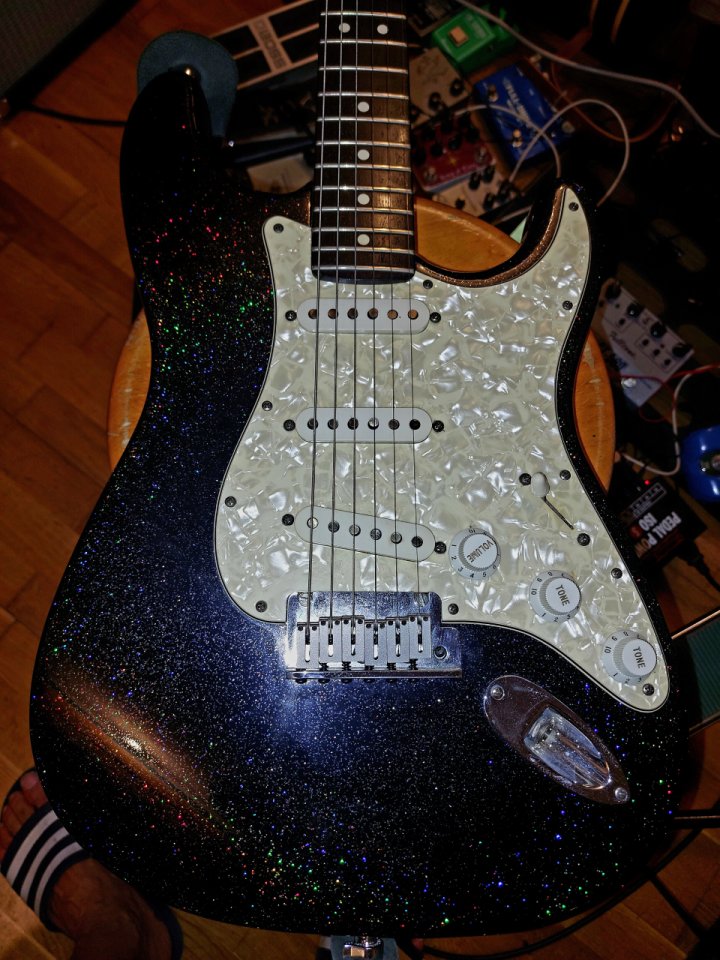 Fender Custom Shop Stratocaster 1993 Holoflake sparkle.