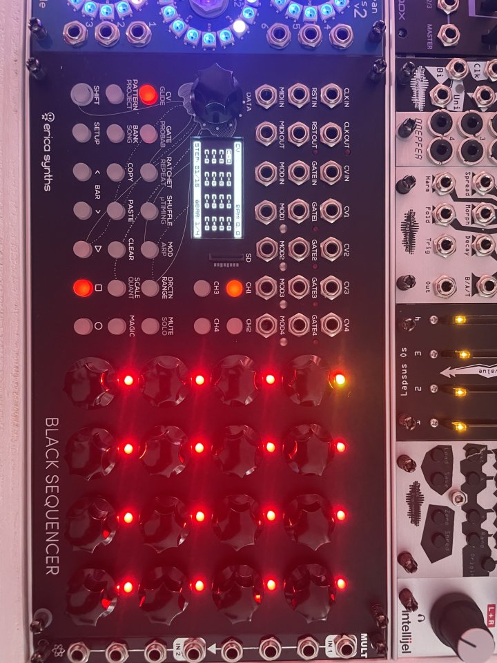 Erica synth Black Sequencer