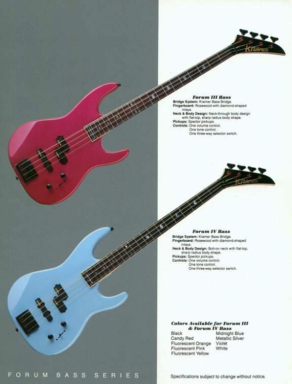 Compro Bajo Kramer Forum III 4 cuerdas con pastillas Spector y necktrough. de segunda mano · Foto 2 de 9 · Madrid