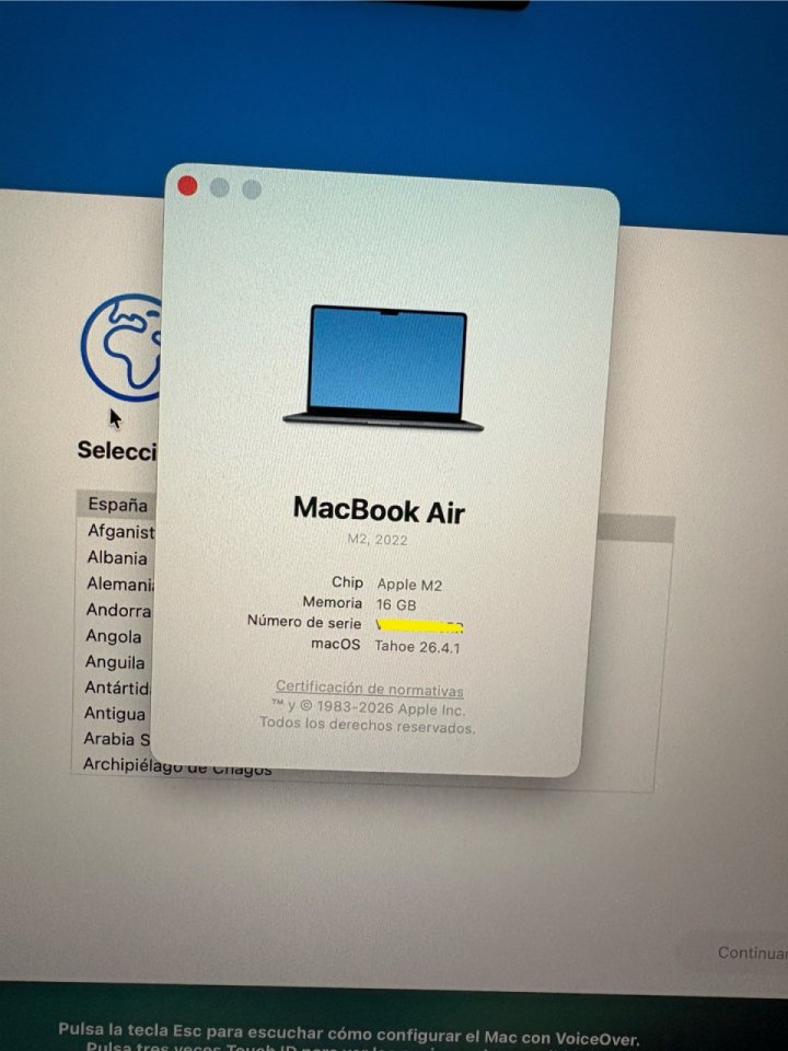 Apple MacBook Air M2 16GB 512GB 10 Cores GPU de segunda mano · Foto 5 de 5 · Valladolid · 740 €