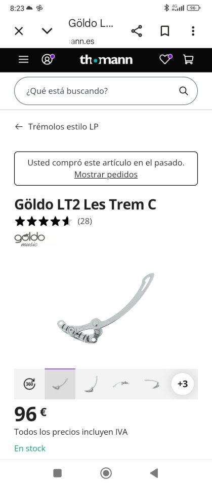 Trémolo Goldo Lt2 Cromo