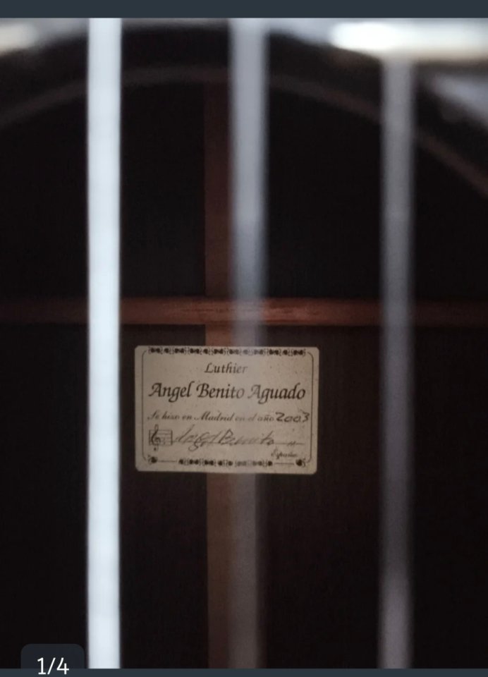 Guitarra clásica de concierto del luthier Ángel de Benitoo de segunda mano · Foto 3 de 4 · Albacete · 5500 €