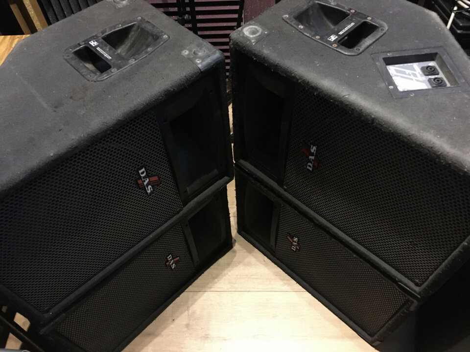 MONITORES DAS PF015 + Etapas y Cableado Speakon.