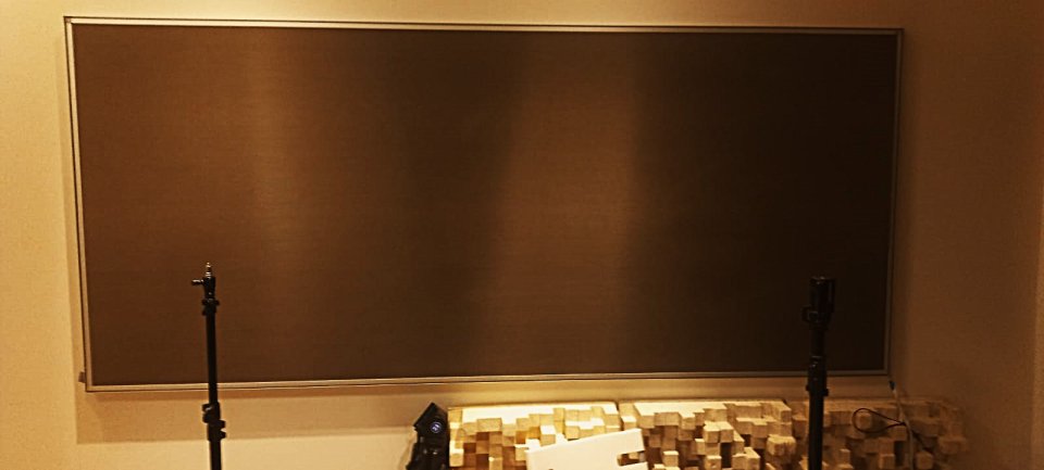 Paneles acústicos para estudio.