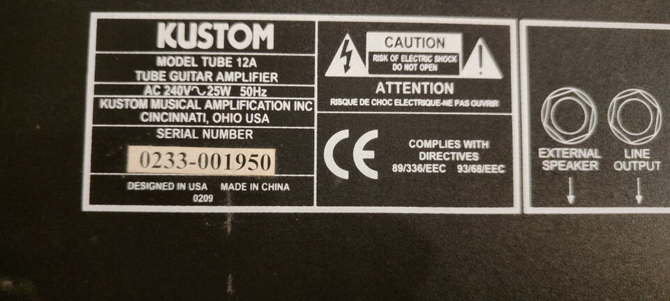Kustom Tube12A
