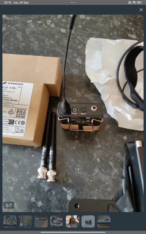 Sennheiser EW-D ME3 SET (Banda Q1-6: 470.2 - 526 MHz) - ¡NUEVO A ESTRENAR! de segunda mano · Foto 4 de 5 · Madrid · 400 €