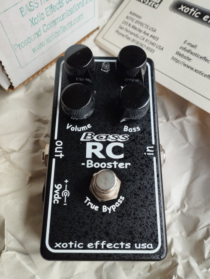 Pedal Xotic Bass RC Booster V1