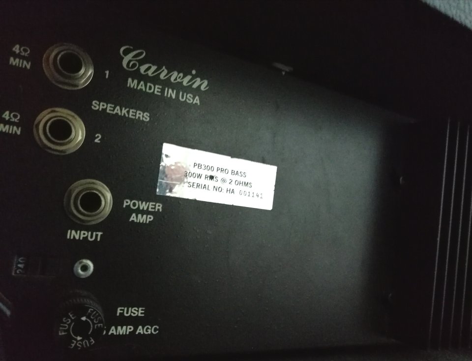 Cabezal Carvin PB300 de segunda mano · Foto 4 de 5 · Valladolid · 430 €