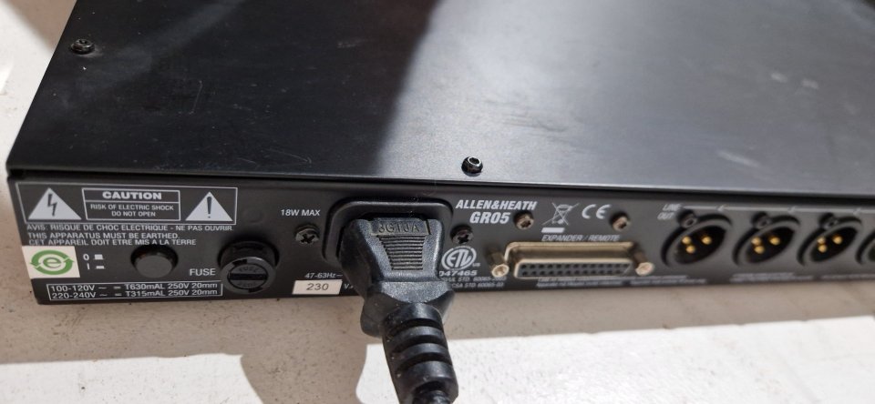 Allen & Heath GR05 audio zone mixer en rack 1U