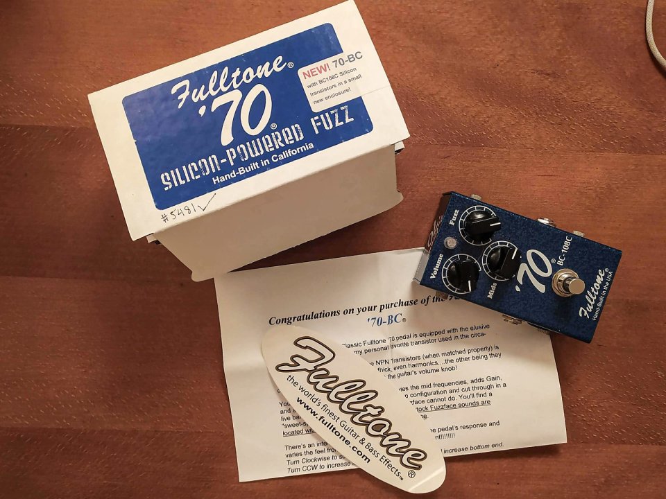 Fulltone '70 Fuzz BC-108C Silicon