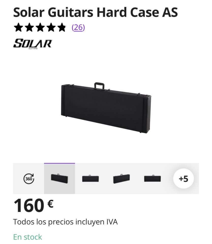 Solar Guitars A1.6FRC G2 Chetada de segunda mano · Foto 7 de 10 · Murcia · 995 €