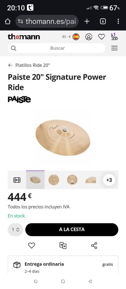 Paiste Signature, Power Ride 20"