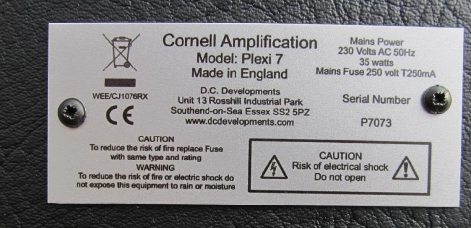 Cornell Plexi 7 12 combo de segunda mano · Foto 4 de 8 · Valencia · 925 €