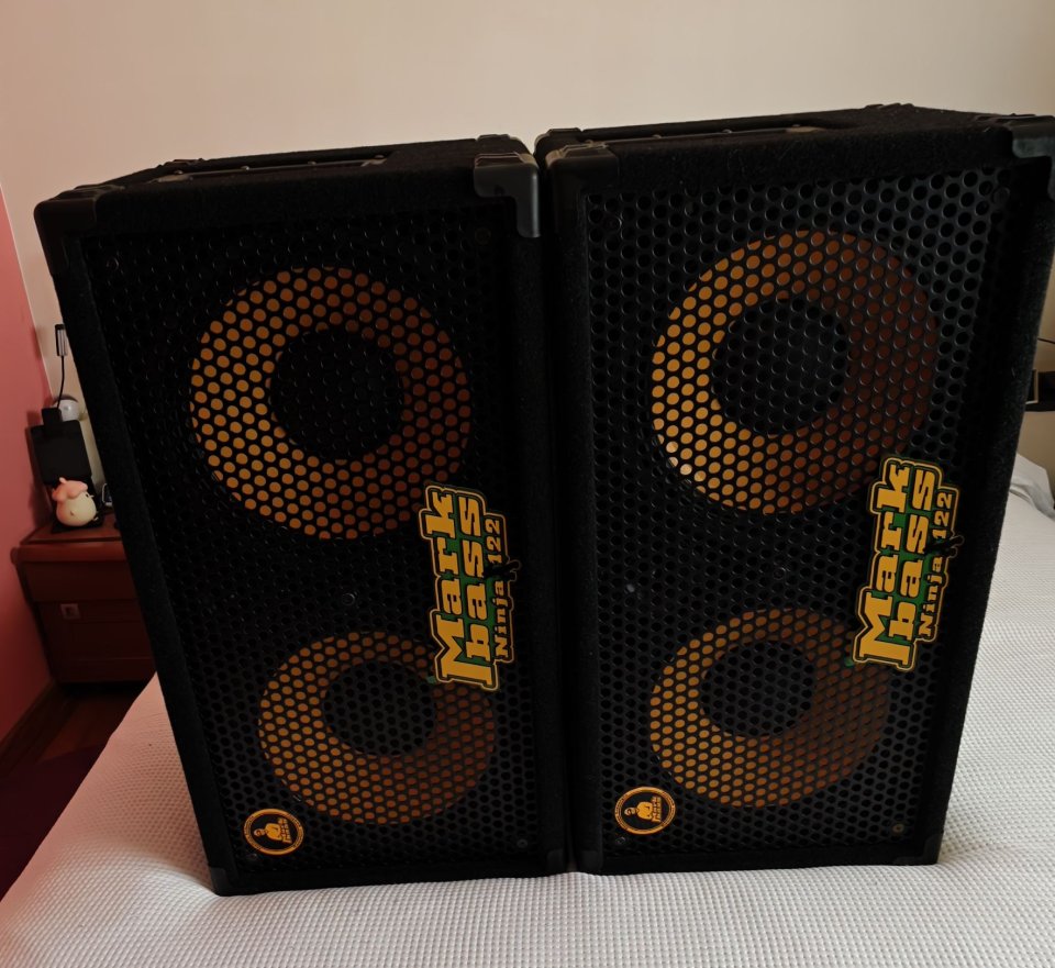 Dos Pantallas bajo Markbass NY Ninja 122 + fundas acolchadas NUEVAS de segunda mano · Foto 6 de 10 · Lugo · 650 €