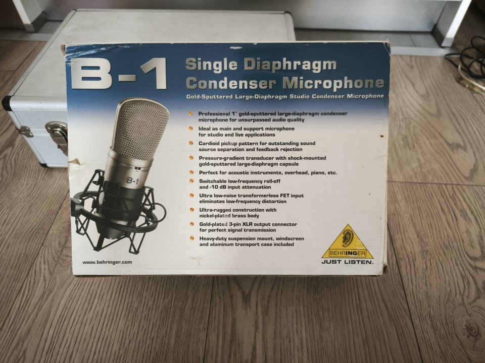 Micrófono de Condensador Behringer B-1 + Maletín Rígido + Caja Original de segunda mano · Foto 1 de 2 · A Coruña · 55 €