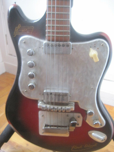 Guitarra eléctrica años 60 Jomadi Rock Black