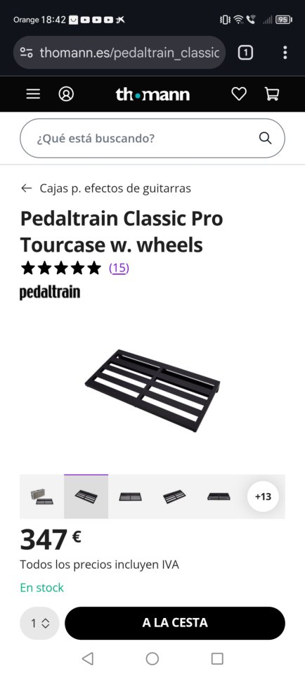 Pedaltrain, la más grande, con su estuche y ruedas. de segunda mano · Foto 1 de 10 · Madrid · 200 €