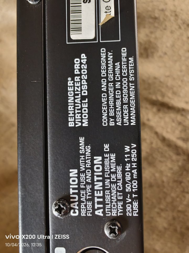 Behringer Virtualizer Pro DSP2024P Procesador