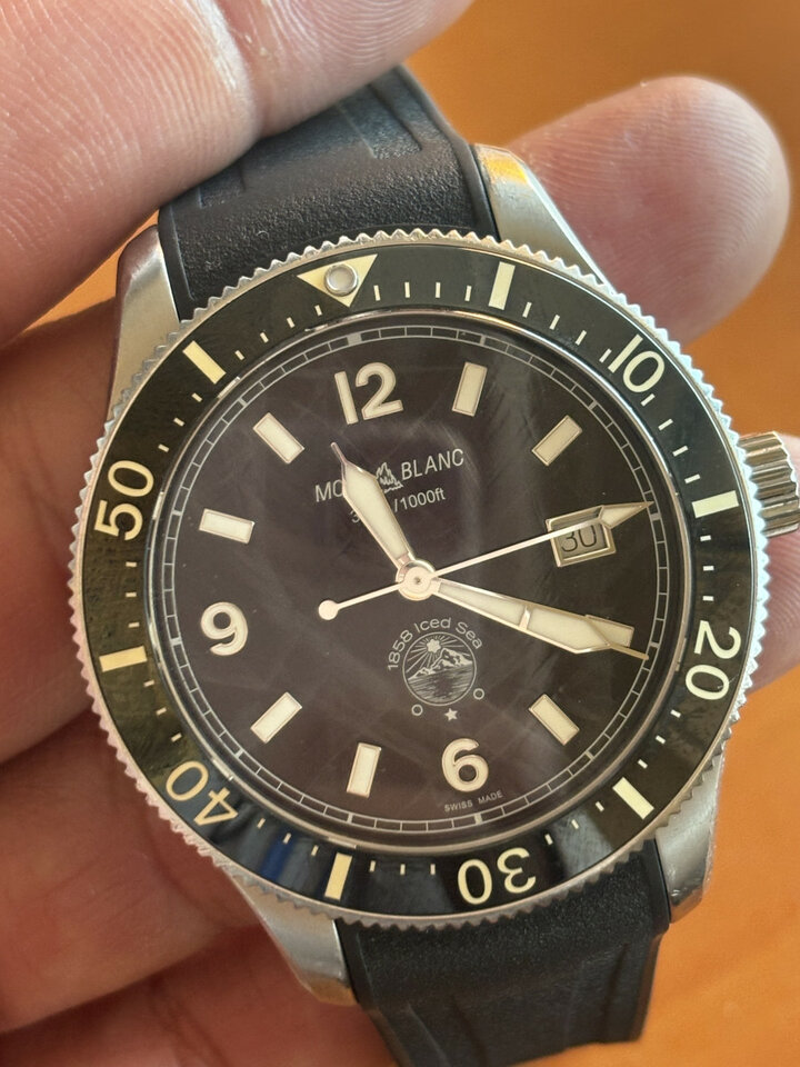 Cambio reloj montblanc 1858 ice sea caucho por sintetizadores